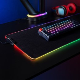 Gamingowa podkładka pod mysz klawiaturę z podświetleniem LED RGB NanoRS, 800x300x4mm, RS705
