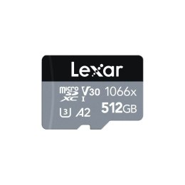 Lexar MicroSDXC - Karta pamięci 512 GB Class 10 UHS-I U3 120/160 MB/s z adapterem