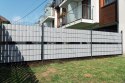 Taśma ogrodzeniowa PASKI 6 x 2,55mb ORANGE 19cm PROTECTO™ SZARA + 12 klipsów GRATIS
