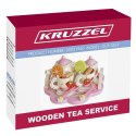Serwis do herbaty drewniany Kruzzel 21950