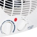 Adler Heater AD 7728 Fan Heater, 2000 W, ilość poziomów mocy 2, biały