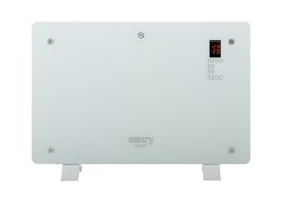 Camry CR 7721 Convection glass heater LCD with remote control, 1500 W, Number of power levels 2, White