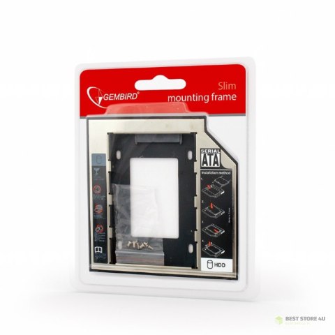Kieszeń Gembird adapter HDD do laptopa 5.25"-2.5" SLIM 9,5mm MF-95-01 Kieszeń Gembird adapter HDD do laptopa 5.25"-2.5" SLIM 9,5mm MF-95-01