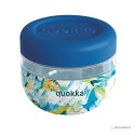 Quokka Bubble Food Jar - Pojemnik plastikowy na żywność / lunchbox 500 ml (Blue Peonies)