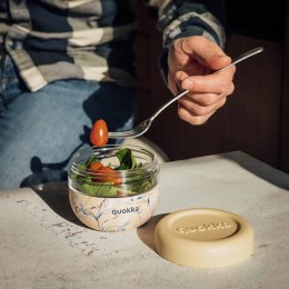Quokka Bubble Food Jar - Pojemnik plastikowy na żywność / lunchbox 500 ml (Vintage Floral)