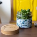 Quokka Deli Food Jar - Pojemnik szklany na żywność / lunchbox 820 ml (Blue Nature)