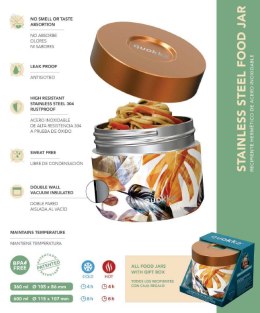 Quokka Whim Food Jar - Lunchbox termiczny / termos obiadowy 360 ml (Tropical)