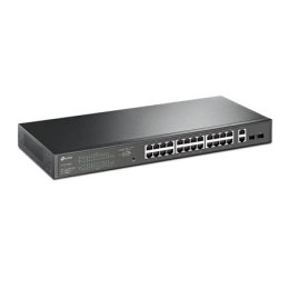 Switch TP-LINK TL-SG1428PE zarządzany przez sieć, do montażu w szafie, ilość portów PoE+ 24, 26x10/100/1000 Mbit/s