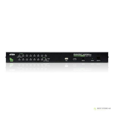 Aten CS1716A 16-portowy przełącznik KVM PS/2-USB VGA z portem Daisy-Chain i obsługą urządzeń peryferyjnych USB Aten CS1716A 16-portowy przełącznik KVM PS/2-USB VGA z portem Daisy-Chain i obsługą urządzeń peryferyjnych USB