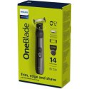Philips QP6551/15 OneBlade Pro Trymer do włosów, twarzy i ciała Bezprzewodowy, Na mokro i na sucho, Liczba stopni długości 14, C