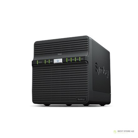 Synology Tower NAS DS423 do 4 HDD/SSD, Realtek, RTD1619B, Częstotliwość procesora 1,7 GHz, 2 GB, DDR4, 2x1GbE, 2xUSB 3.2 Gen 1