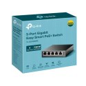 TP-LINK 5-portowy przełącznik Gigabit Easy Smart z 4 portami PoE+ TL-SG105MPE Zarządzane porty L2, Desktop, Ethernet LAN (RJ-45)