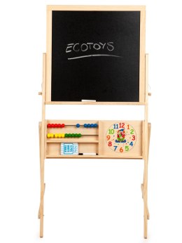 Drewniana tablica edukacyjna dwustronna ECOTOYS