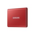 Przenośny dysk SSD Samsung T7 2000 GB, USB 3.2, czerwony