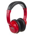 Bezprzewodowe słuchawki nauszne bluetooth V5.1 Audiocore, 200mAh, czas pracy 3-4h, czas ładowania 1-2h, AC720 R czerwone
