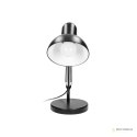 DEON, lampa biurkowa, 60W, E27, wysoka, stal, czarna