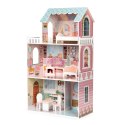 Duży domek dla lalek Barbie z kompletem mebelków ECOTOYS