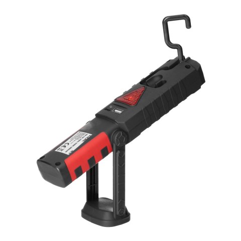 Latarka warsztatowa LED COB 3W+1W LED 2800mAh z funkcją powerbank