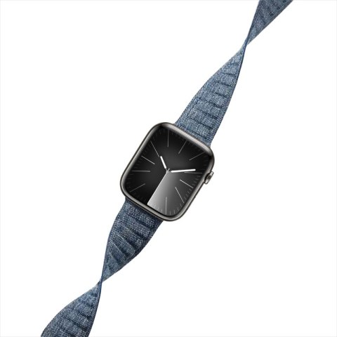 Crong Melange - Pasek magnetyczny do Apple Watch 42/44/45/49 mm (niebieski melanż)