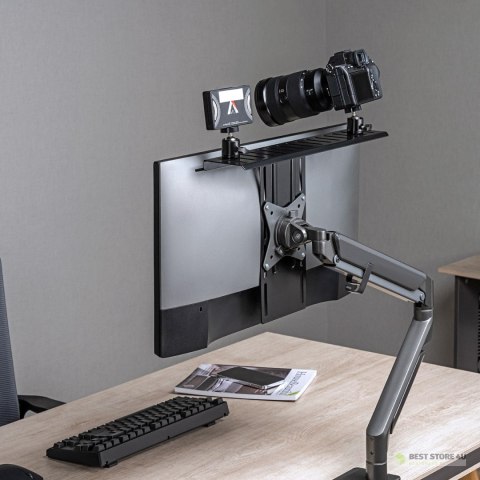 Uchwyt / półka na aparat / kamerę / naświetlacz All-In-One NanoRS, YouTube, VESA 100x100, RS464 Uchwyt / półka na aparat / kamerę / naświetlacz All-In-One NanoRS, YouTube, VESA 100x100, RS464