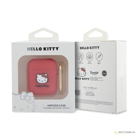 Hello Kitty Silicone 3D Kitty Head - Etui AirPods 1/2 gen (fuksja) Hello Kitty Silicone 3D Kitty Head - Etui AirPods 1/2 gen (fuksja)