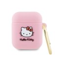 Hello Kitty Silicone 3D Kitty Head - Etui AirPods 1/2 gen (różowy)
