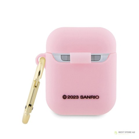 Hello Kitty Silicone 3D Kitty Head - Etui AirPods 1/2 gen (różowy) Hello Kitty Silicone 3D Kitty Head - Etui AirPods 1/2 gen (różowy)