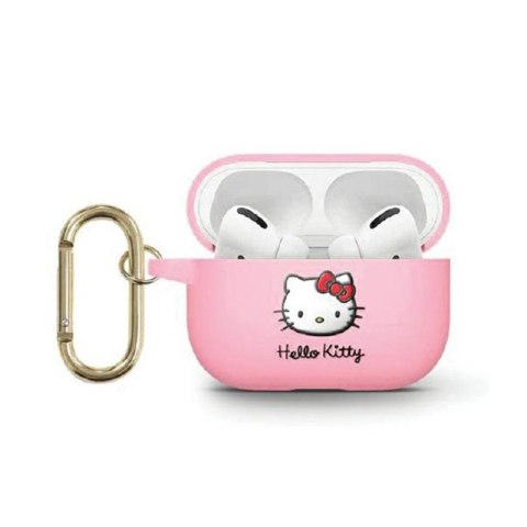 Hello Kitty Silicone 3D Kitty Head - Etui AirPods 3 (różowy)