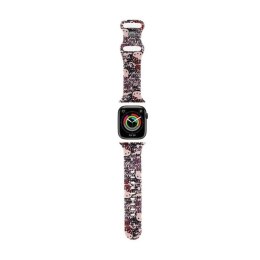 Hello Kitty Silicone Tags Graffiti - Pasek do Apple Watch 38/40/41 mm (różowy)