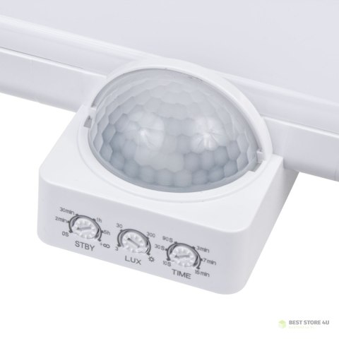 Lampa LED Maclean , numer domu, czujnik zmierzchu i ruchu, ściemnialna, 20W, IP65, barwa neutralna (4000K), 1600lm, MCE466 W Lampa LED Maclean , numer domu, czujnik zmierzchu i ruchu, ściemnialna, 20W, IP65, barwa neutralna (4000K), 1600lm, MCE466 W