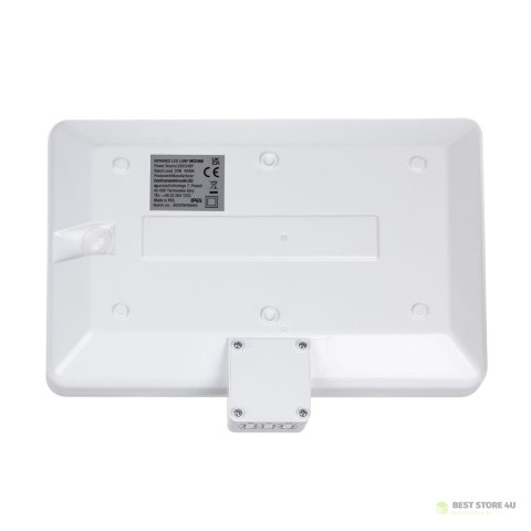 Lampa LED Maclean , numer domu, czujnik zmierzchu i ruchu, ściemnialna, 20W, IP65, barwa neutralna (4000K), 1600lm, MCE466 W Lampa LED Maclean , numer domu, czujnik zmierzchu i ruchu, ściemnialna, 20W, IP65, barwa neutralna (4000K), 1600lm, MCE466 W
