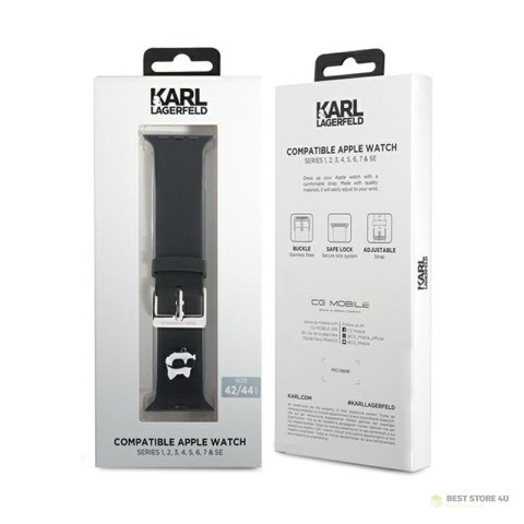 Karl Lagerfeld 3D Rubber Choupette Head NFT - Pasek do Apple Watch 42/44/45/49 mm (czarny) Karl Lagerfeld 3D Rubber Choupette Head NFT - Pasek do Apple Watch 42/44/45/49 mm (czarny)