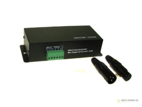 Dekoder DMX 3 kanałowy 12A 12-24V - Dekoder DMX 3 kanałowy 12A 12-24V -