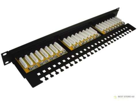 Patch panel 24-port UTP6 1U 19" złącza krone LSA Patch panel 24-port UTP6 1U 19" złącza krone LSA