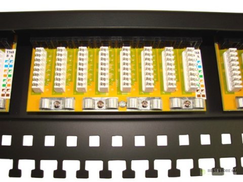Patch panel 24-port UTP6 1U 19" złącza krone LSA Patch panel 24-port UTP6 1U 19" złącza krone LSA