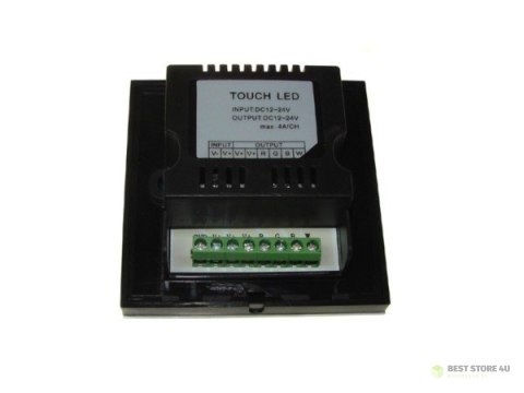 Kontroler LED panel RGBW 16A 12-24V czarny Kontroler LED panel RGBW 16A 12-24V czarny