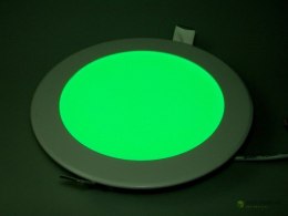 Panel led okragły Round 12W 230V zielony