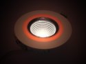 Downlight LED COB CALON 7W+3W biały ciepły+czer-
