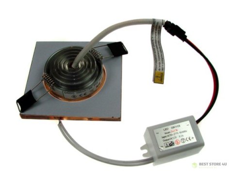 Downlight LED Power ORIGO burszty 3*1W biały ciepł Downlight LED Power ORIGO burszty 3*1W biały ciepł