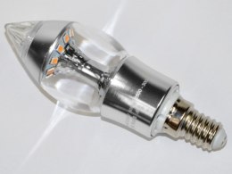 Żarówka LED Iddi E14 4,6W WW srebrna-