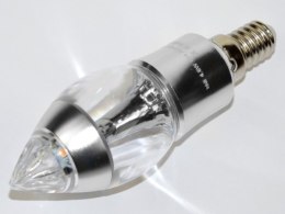 Żarówka LED Iddi E14 4,6W WW srebrna-