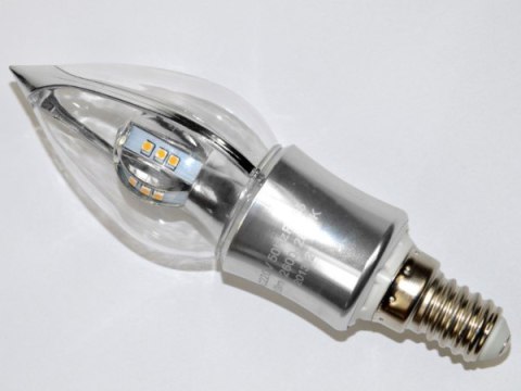 Żarówka LED Imbert E14 4W WW srebrna-