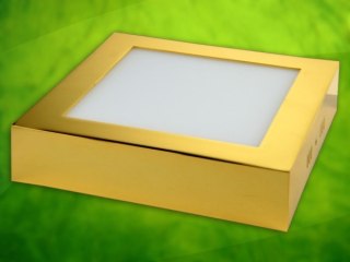 Panel led Rektus 12W 230V złoty DW