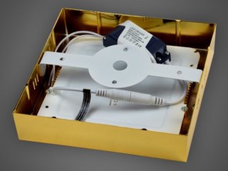 Panel led Rektus 12W 230V złoty DW