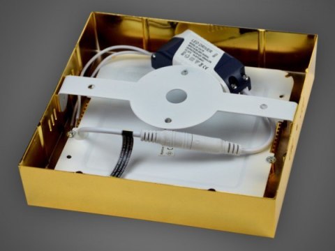 Panel led Rektus 12W 230V złoty DW