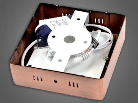 Panel led Rektus 6W 230V mosiądz DW