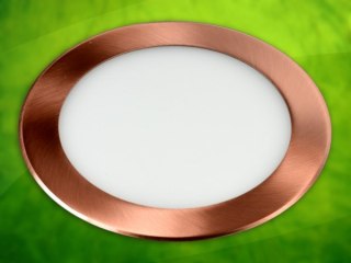 Panel led okragły Round 15W 230V mosiądz WW