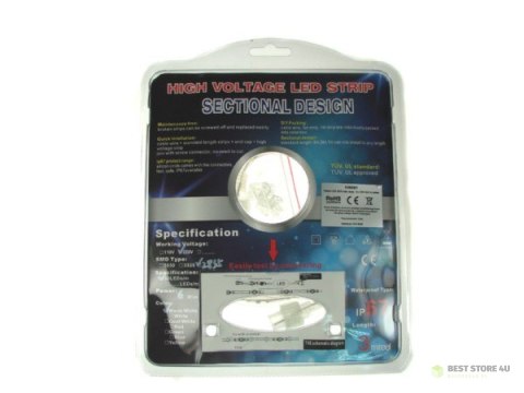 Taśma LED 2835 biały ciepły 3m 230V 60/1m blist-- Taśma LED 2835 biały ciepły 3m 230V 60/1m blist--