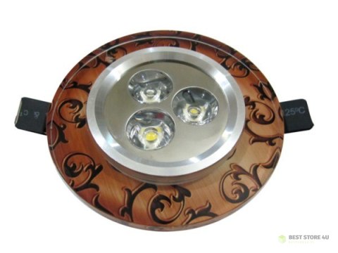 Downlight LED Power Elippe 3*1W biały ciepły