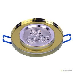 Downlight LED Power Largo Gold 3*1W biały dzienny